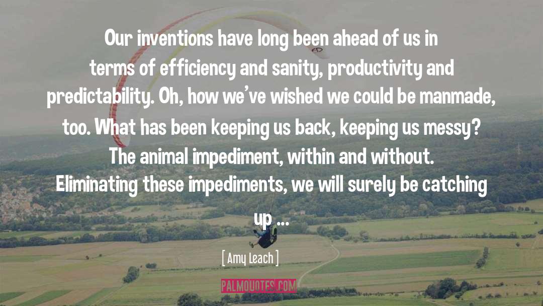 Amy Leach Quotes: Our inventions have long been