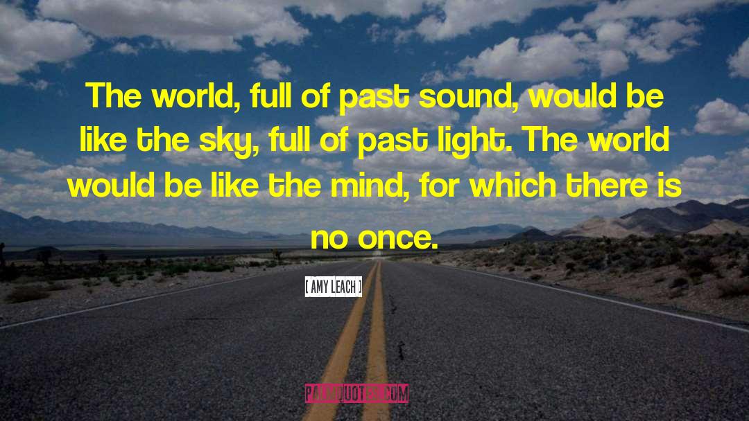 Amy Leach Quotes: The world, full of past