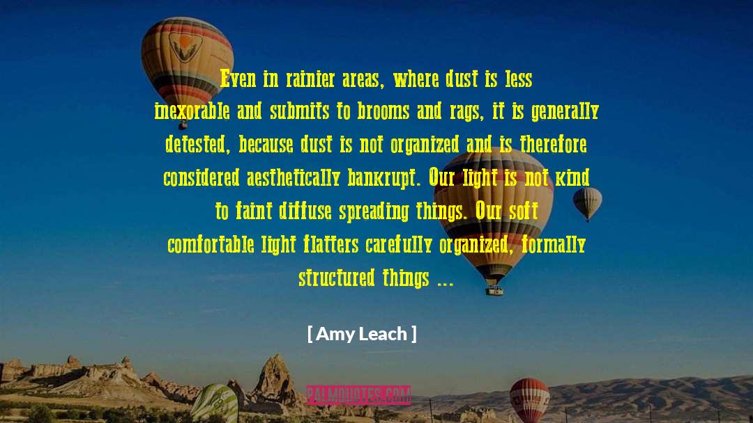 Amy Leach Quotes: Even in rainier areas, where