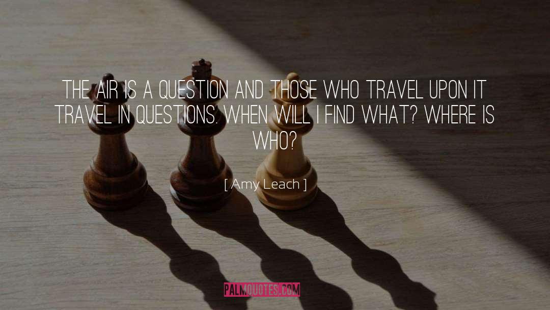 Amy Leach Quotes: The air is a question