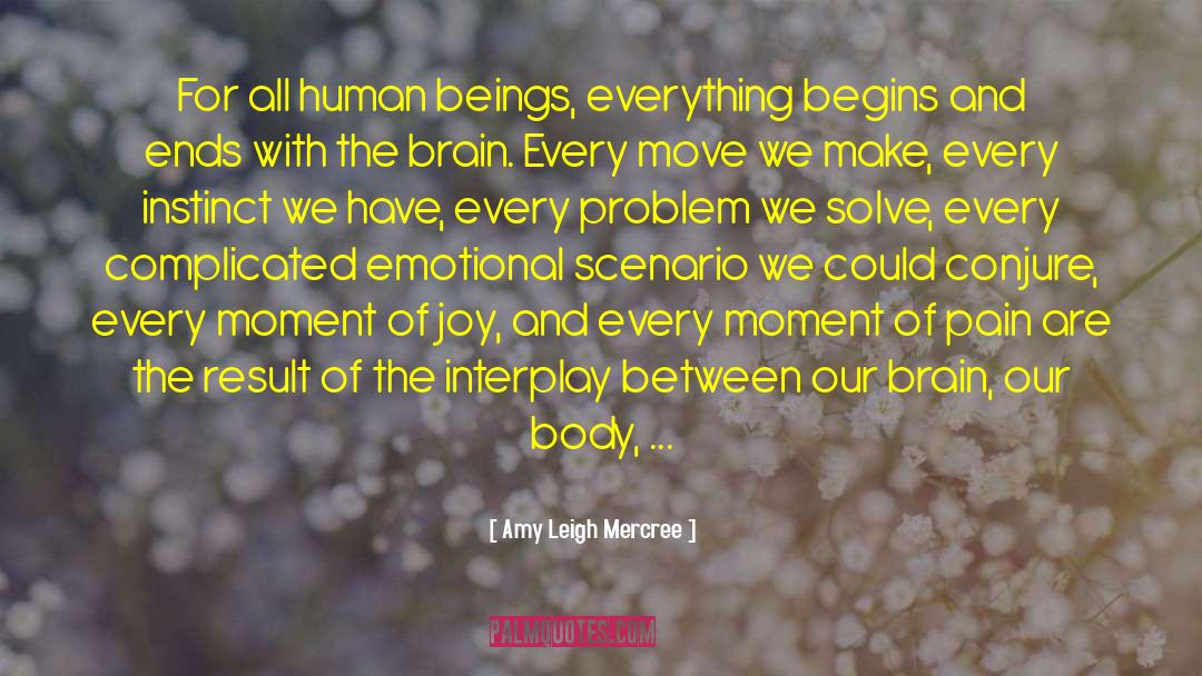 Amy Leigh Mercree Quotes: For all human beings, everything