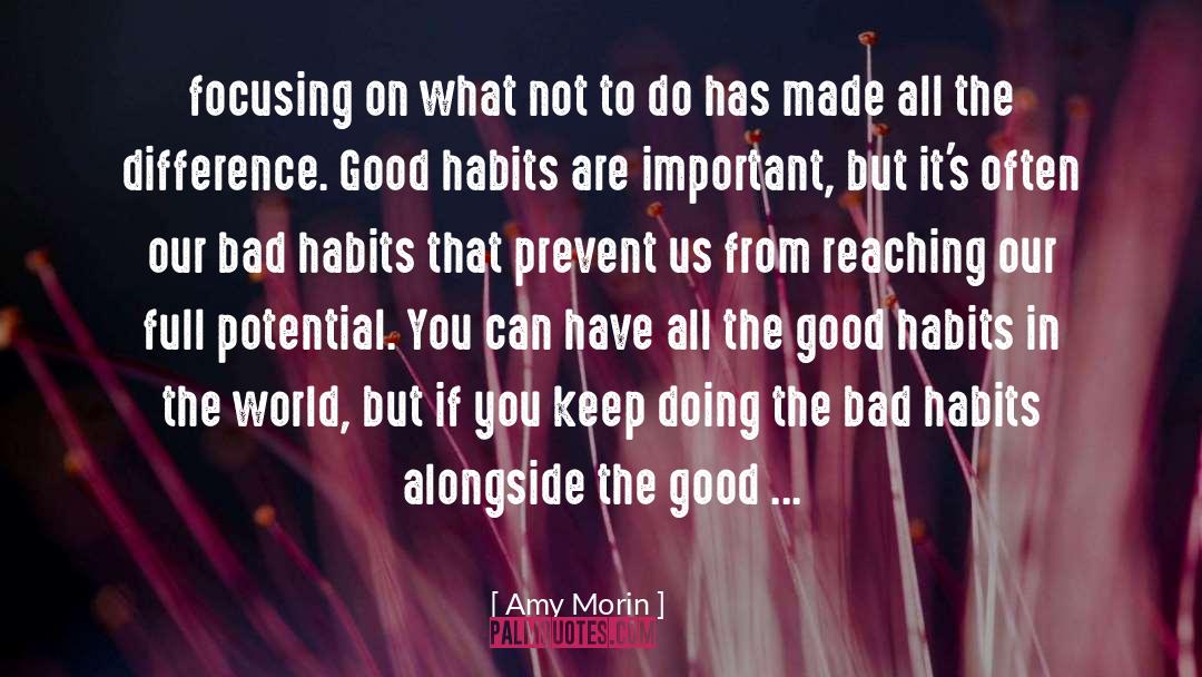 Amy Morin Quotes: focusing on what not to