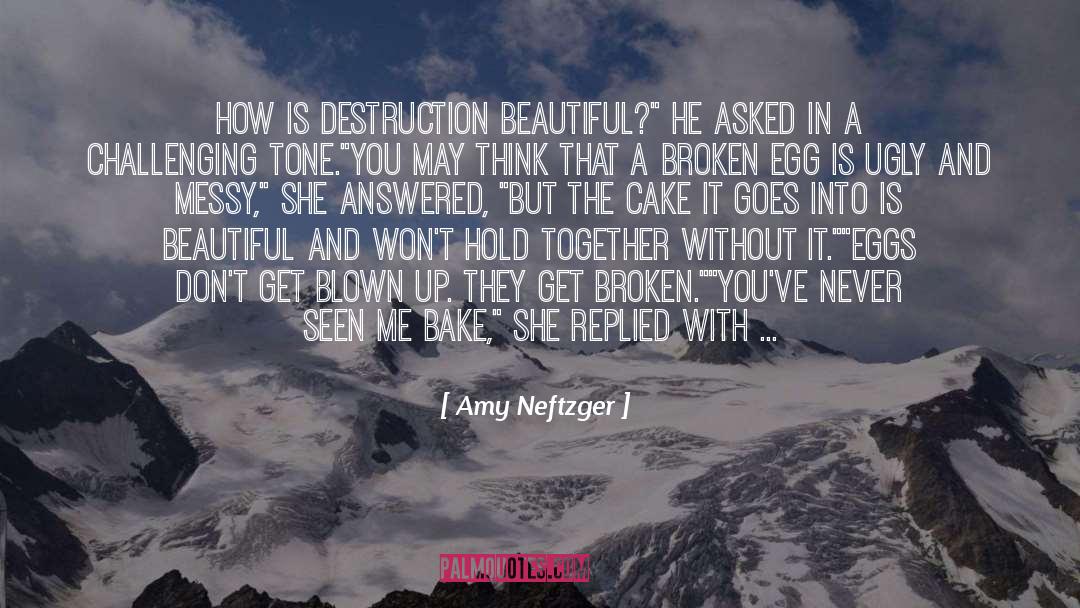 Amy Neftzger Quotes: How is destruction beautiful?