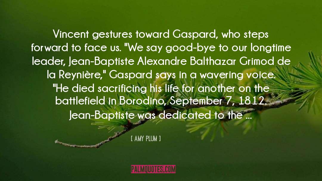 Amy Plum Quotes: Vincent gestures toward Gaspard, who