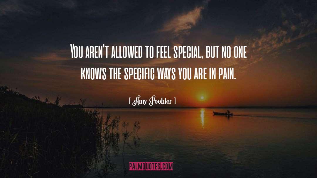 Amy Poehler Quotes: You aren't allowed to feel