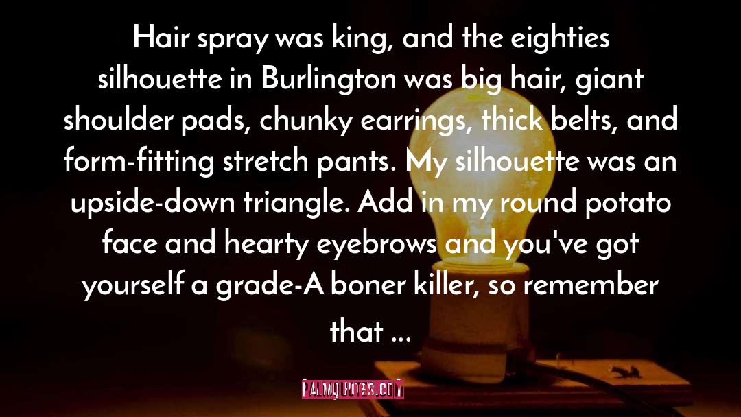 Amy Poehler Quotes: Hair spray was king, and