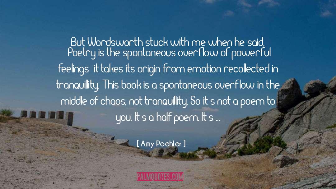 Amy Poehler Quotes: But Wordsworth stuck with me