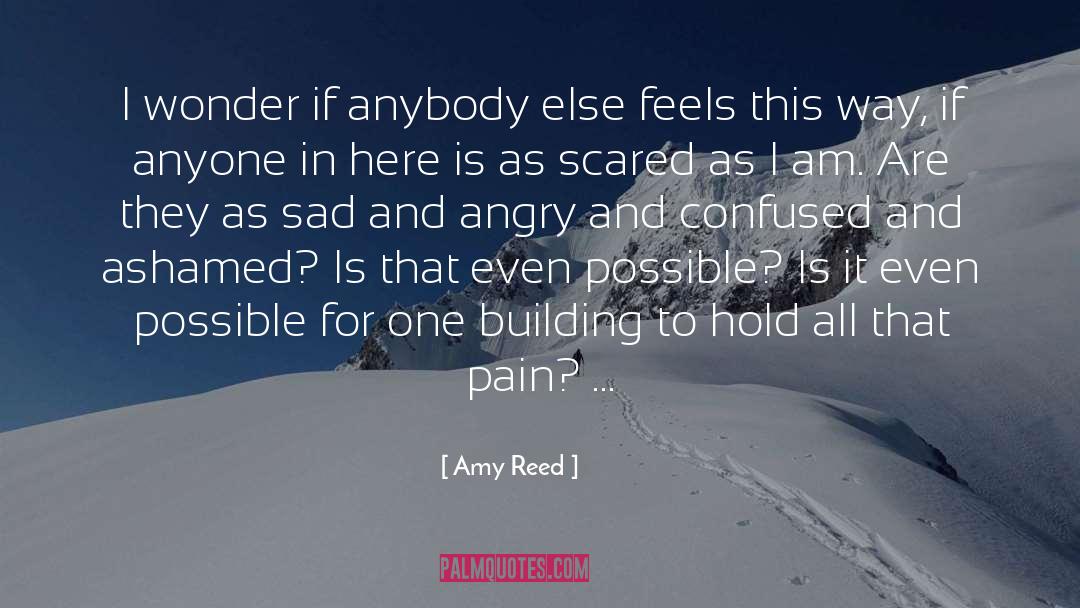 Amy Reed Quotes: I wonder if anybody else