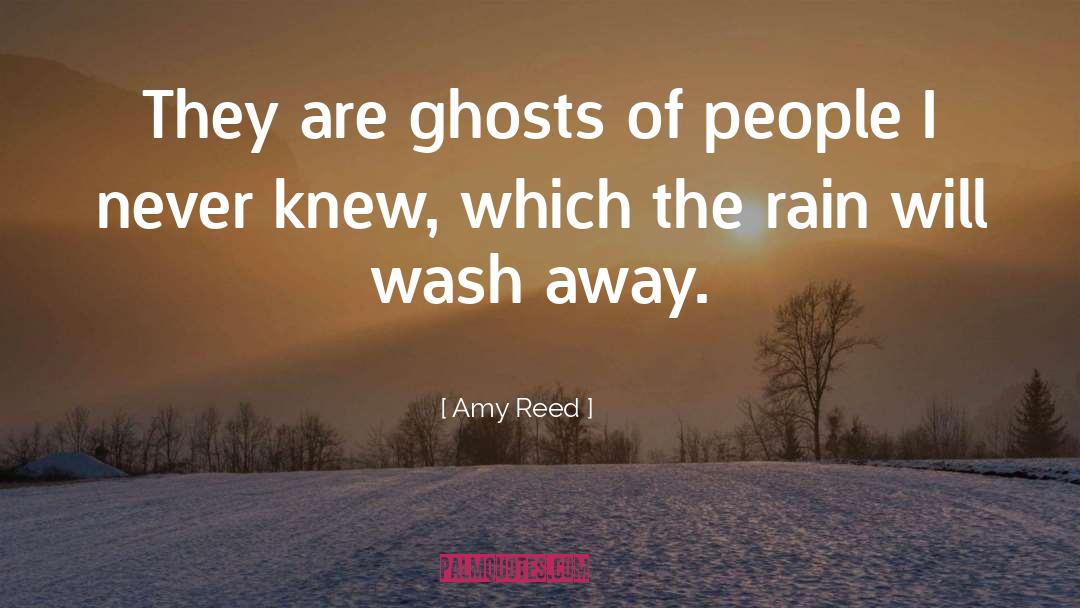 Amy Reed Quotes: They are ghosts of people