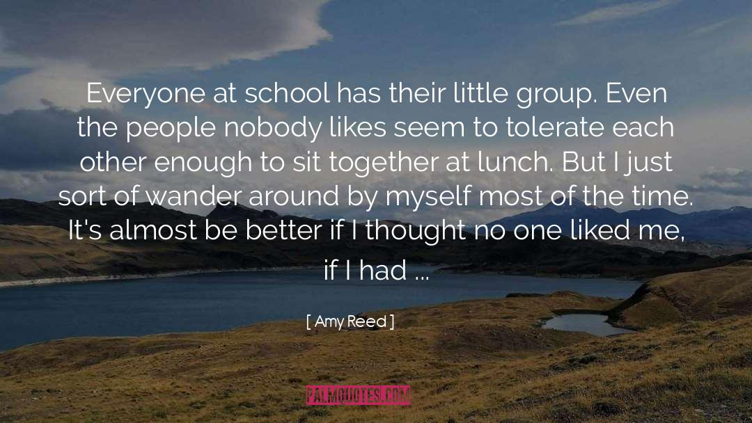 Amy Reed Quotes: Everyone at school has their