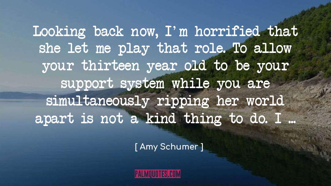 Amy Schumer Quotes: Looking back now, I'm horrified