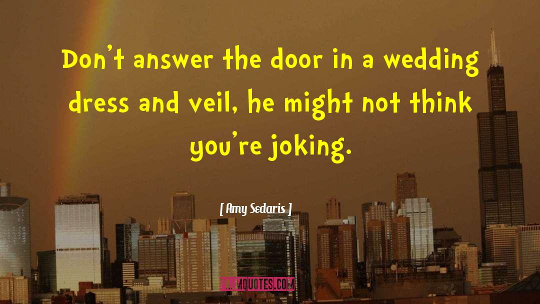 Amy Sedaris Quotes: Don't answer the door in