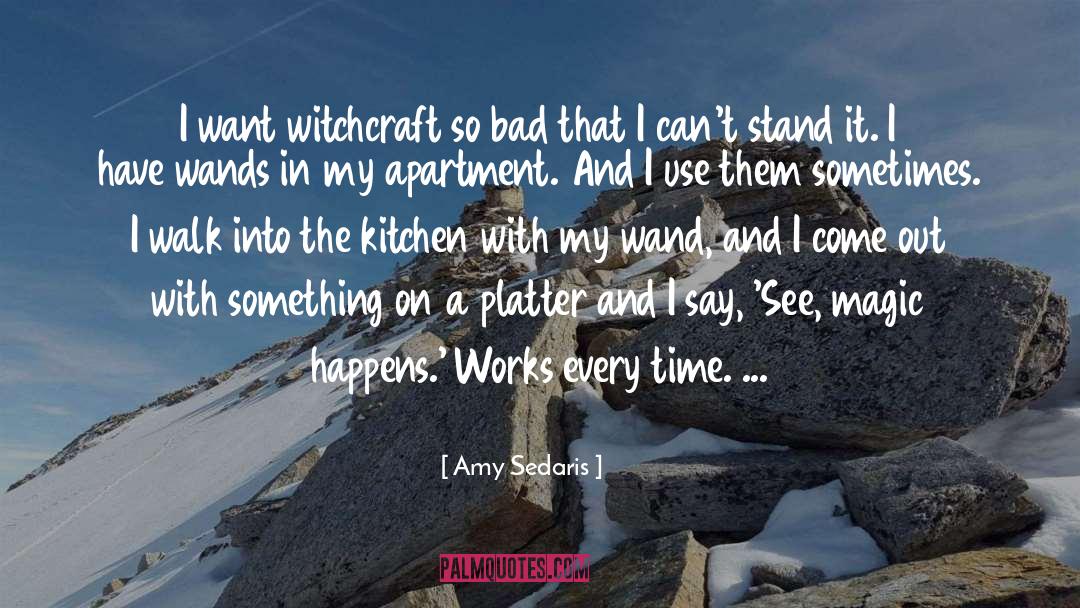 Amy Sedaris Quotes: I want witchcraft so bad