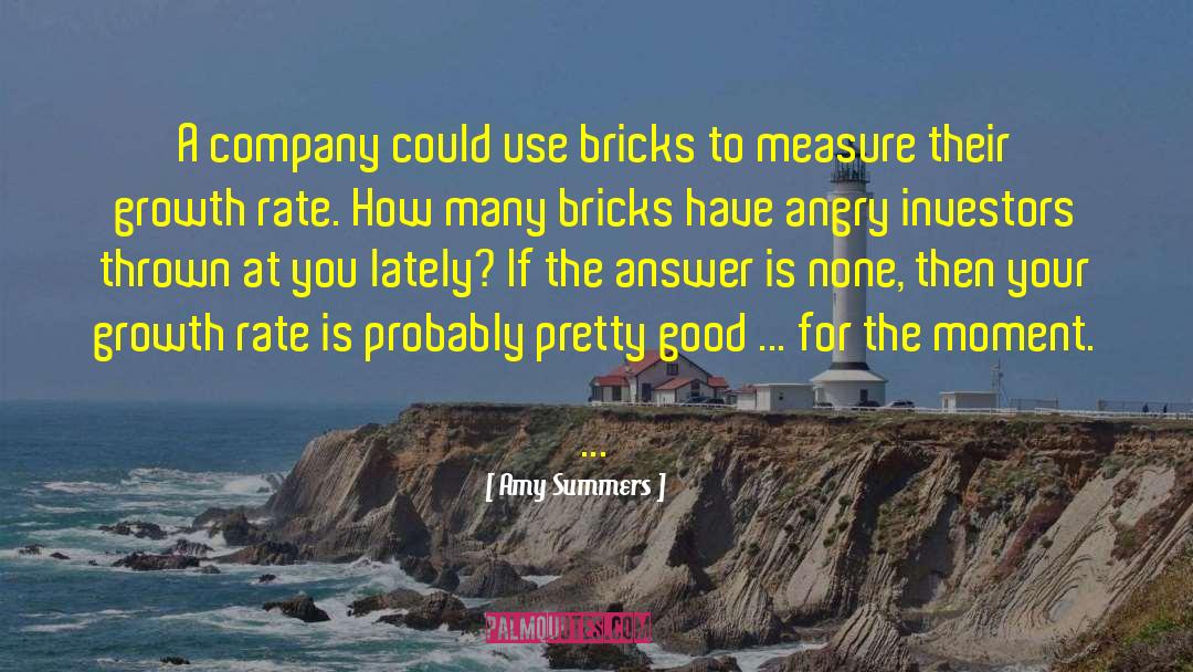 Amy Summers Quotes: A company could use bricks
