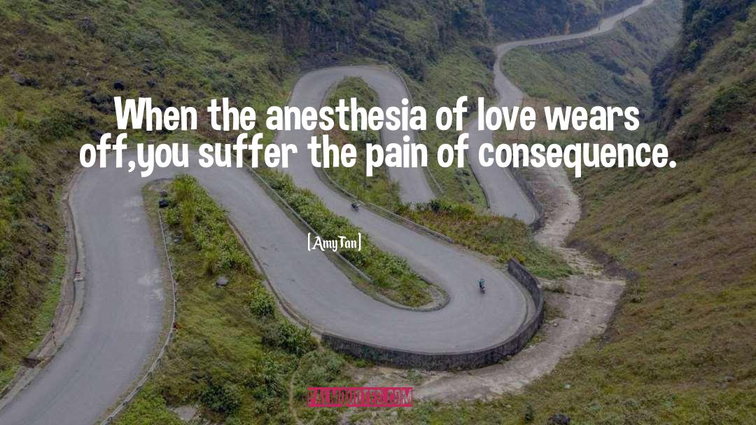 Amy Tan Quotes: When the anesthesia of love
