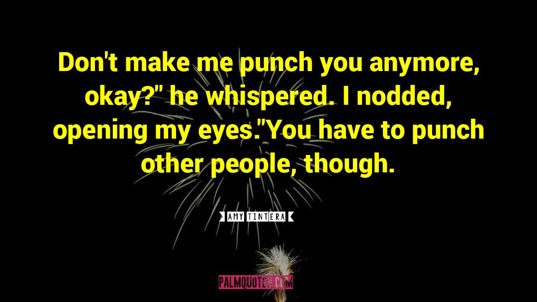 Amy Tintera Quotes: Don't make me punch you