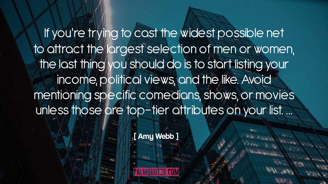 Amy Webb Quotes: If you're trying to cast