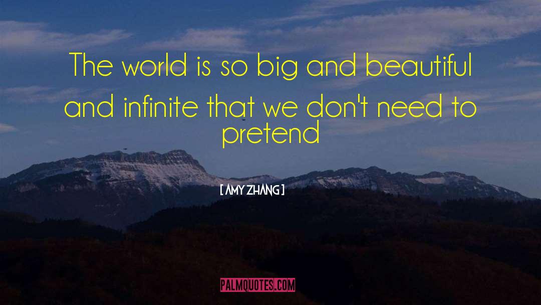 Amy Zhang Quotes: The world is so big