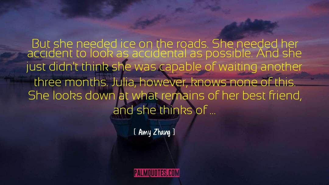 Amy Zhang Quotes: But she needed ice on