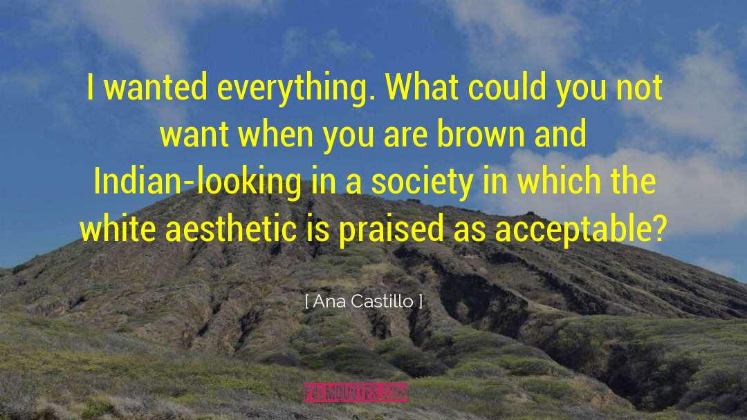 Ana Castillo Quotes: I wanted everything. What could