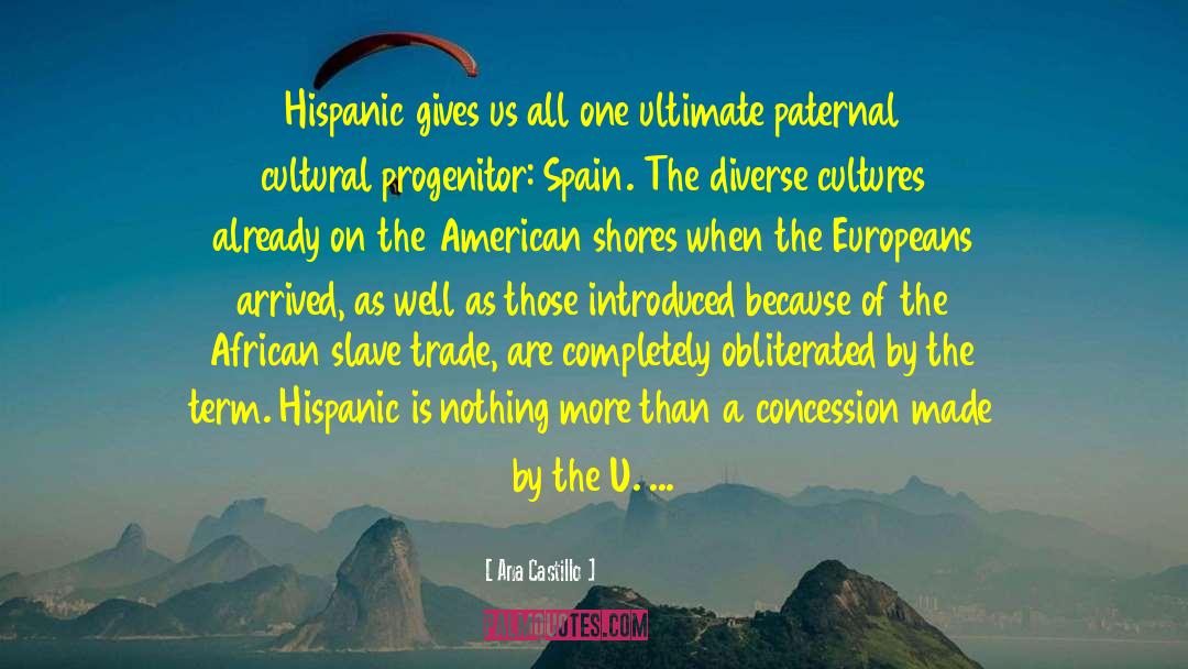 Ana Castillo Quotes: Hispanic gives us all one