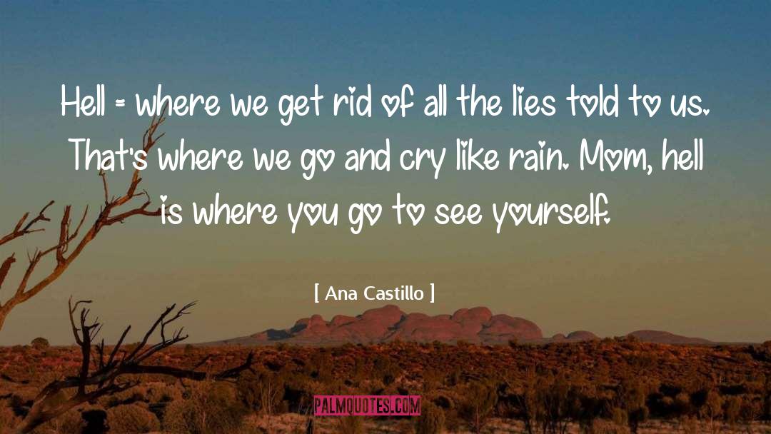 Ana Castillo Quotes: Hell = where we get