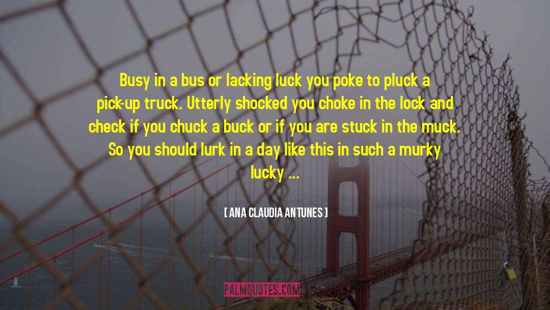Ana Claudia Antunes Quotes: Busy in a bus or