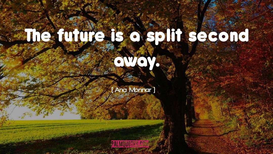 Ana Monnar Quotes: The future is a split