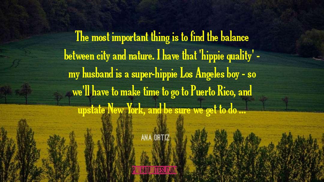 Ana Ortiz Quotes: The most important thing is