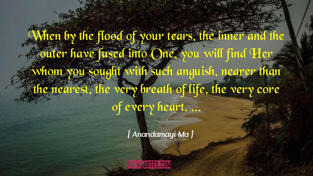 Anandamayi Ma Quotes: When by the flood of