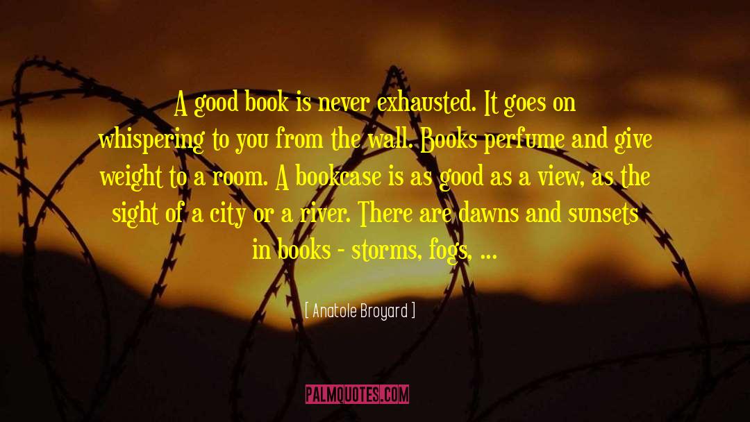 Anatole Broyard Quotes: A good book is never