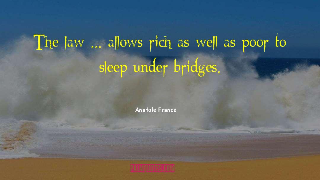 Anatole France Quotes: The law ... allows rich