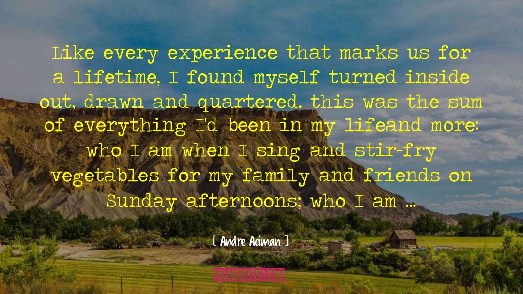 Andre Aciman Quotes: Like every experience that marks