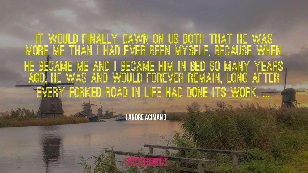 Andre Aciman Quotes: it would finally dawn on