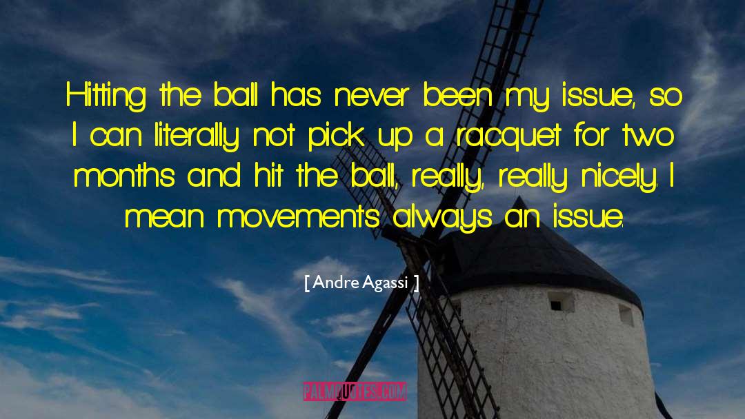 Andre Agassi Quotes: Hitting the ball has never