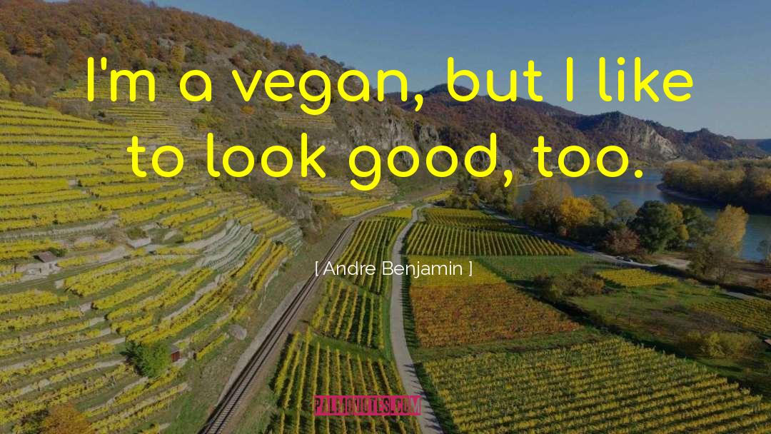 Andre Benjamin Quotes: I'm a vegan, but I