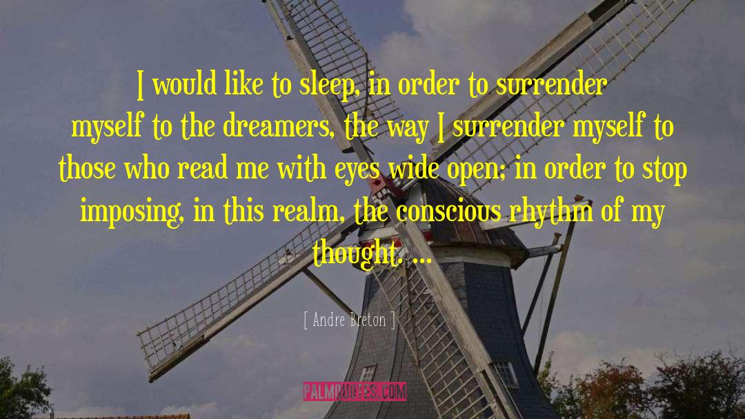 Andre Breton Quotes: I would like to sleep,