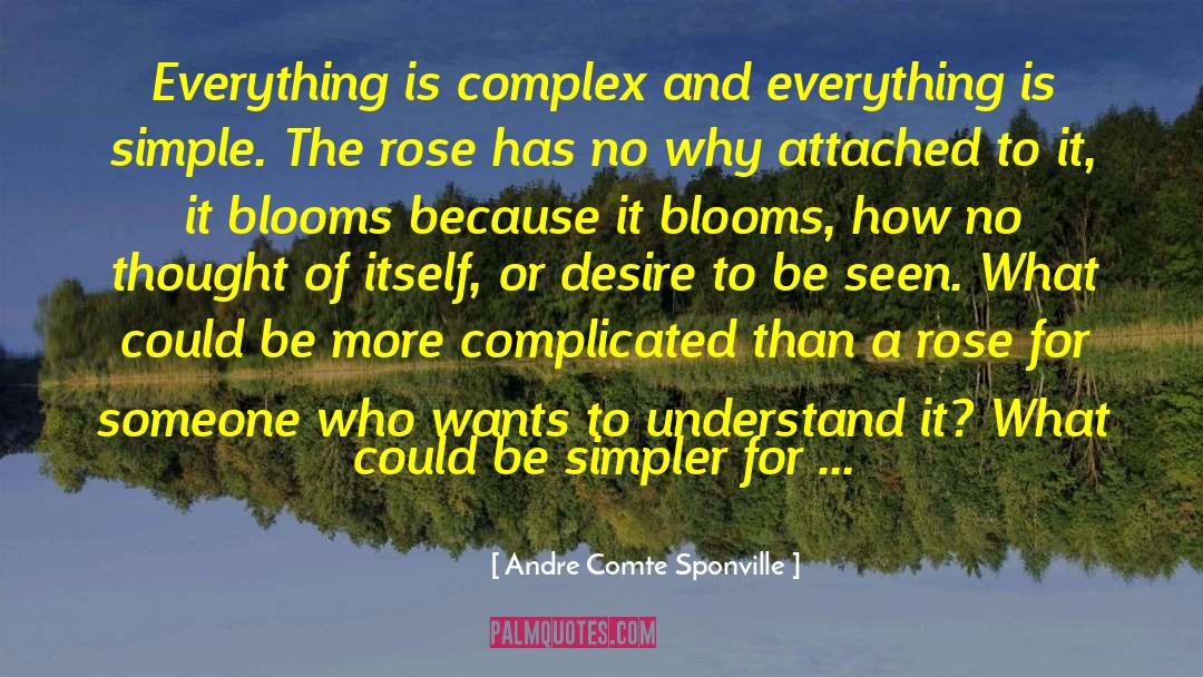 Andre Comte Sponville Quotes: Everything is complex and everything