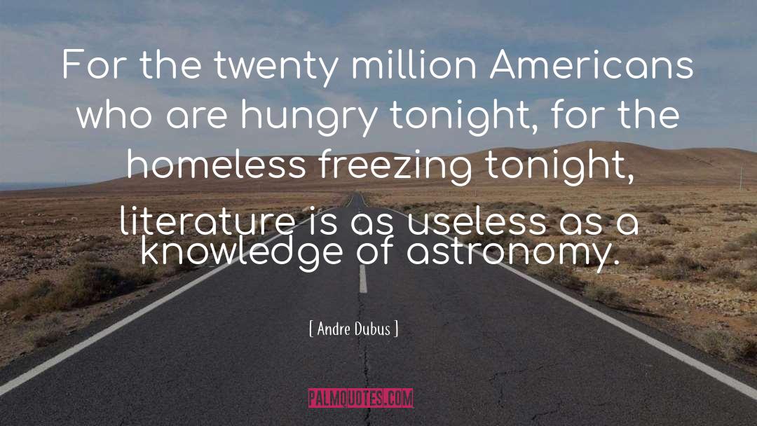 Andre Dubus Quotes: For the twenty million Americans