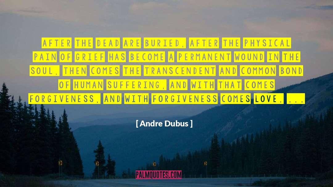 Andre Dubus Quotes: After the dead are buried,