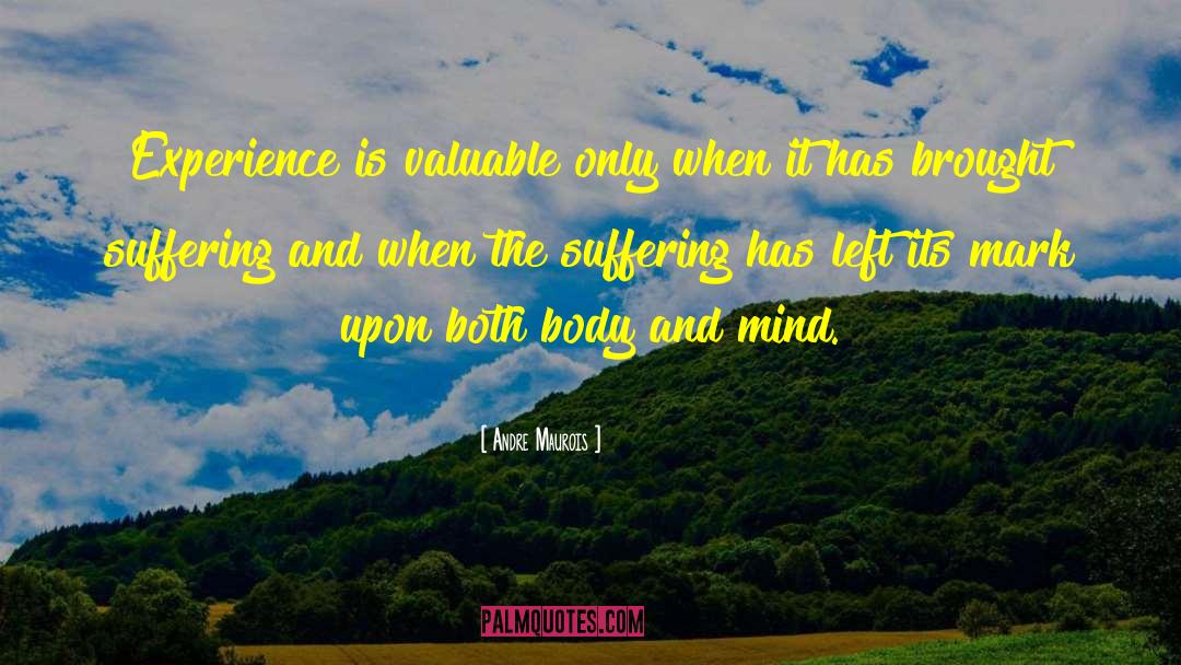 Andre Maurois Quotes: Experience is valuable only when