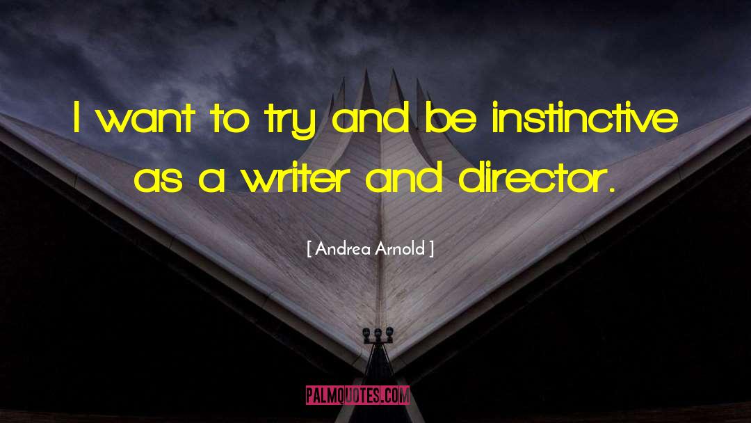 Andrea Arnold Quotes: I want to try and