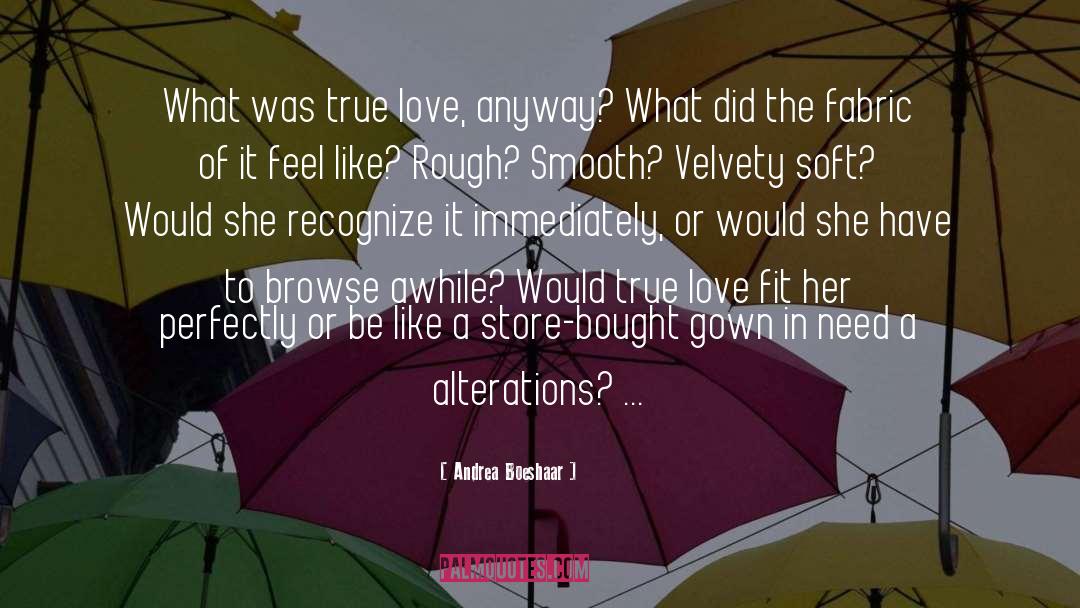 Andrea Boeshaar Quotes: What was true love, anyway?