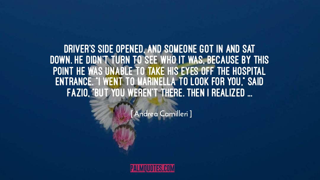 Andrea Camilleri Quotes: driver's side opened, and someone