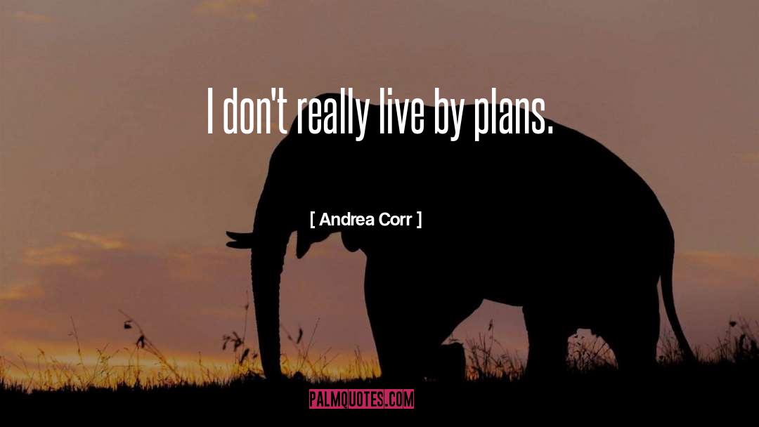 Andrea Corr Quotes: I don't really live by