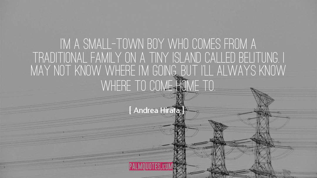 Andrea Hirata Quotes: I'm a small-town boy who