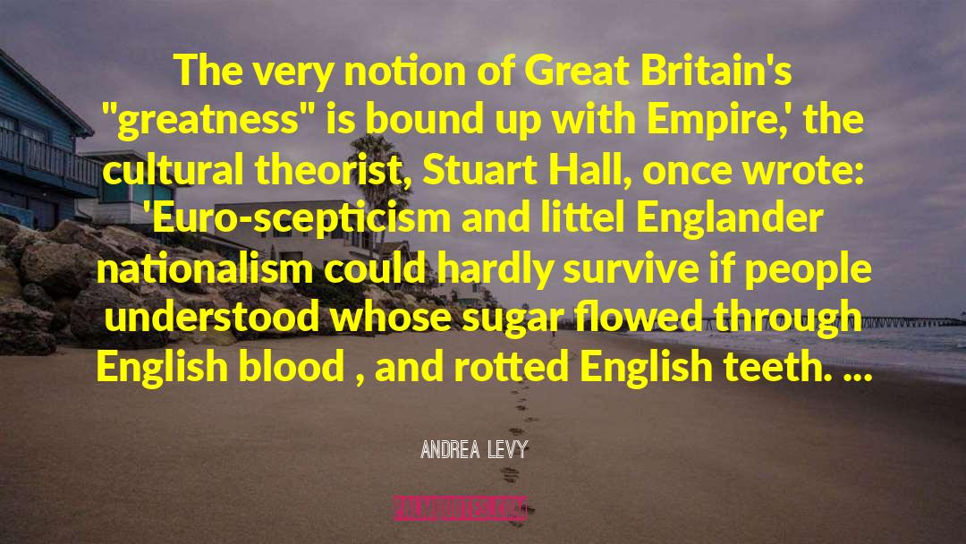 Andrea Levy Quotes: The very notion of Great
