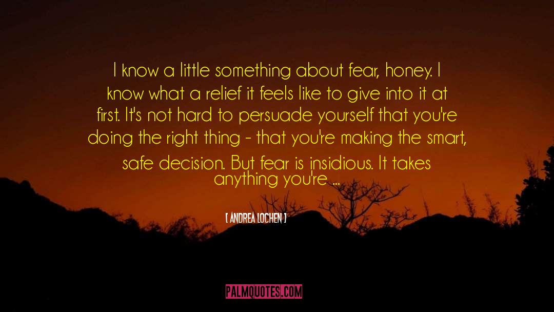 Andrea Lochen Quotes: I know a little something