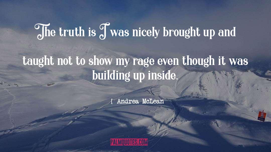 Andrea McLean Quotes: The truth is I was