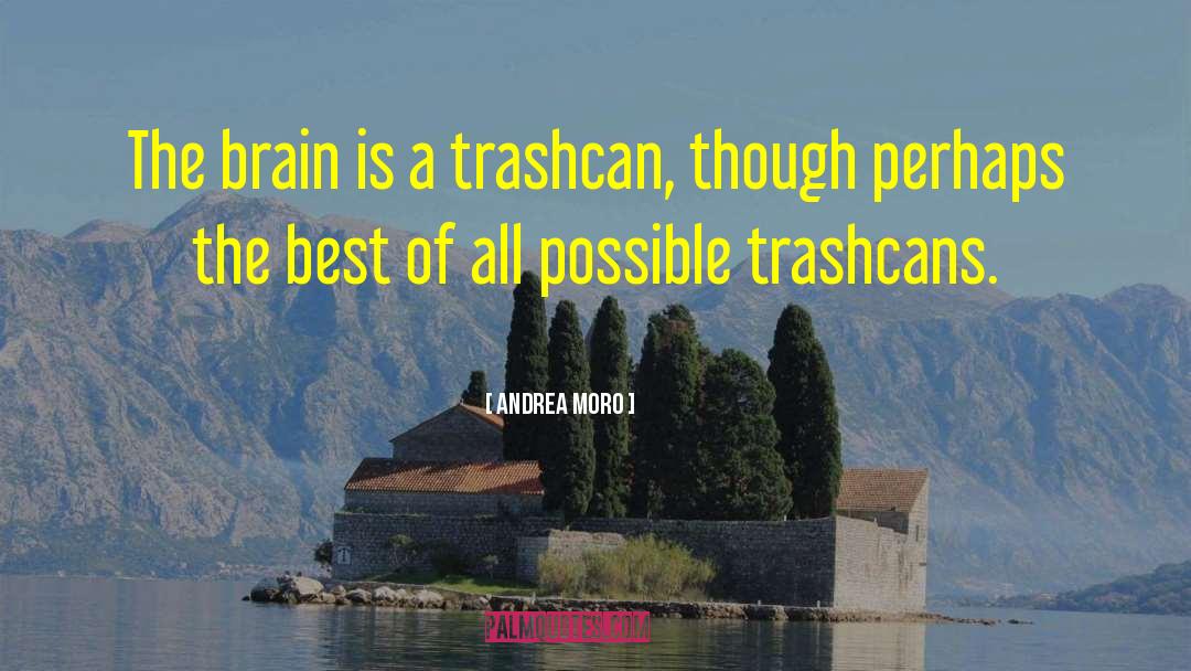 Andrea Moro Quotes: The brain is a trashcan,